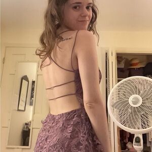 Lulu’s Purple Lace Dress